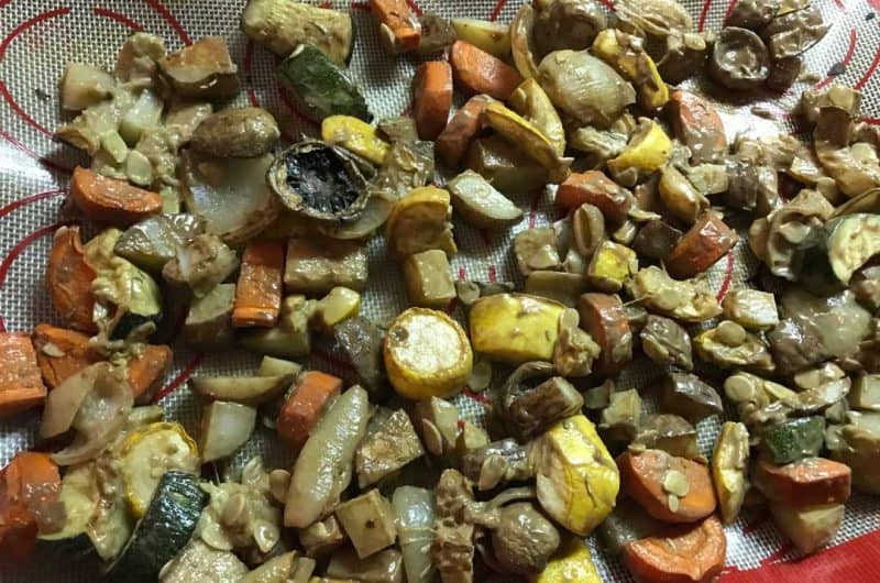 Balsamic Tahini Glazed Roasted Vegetables