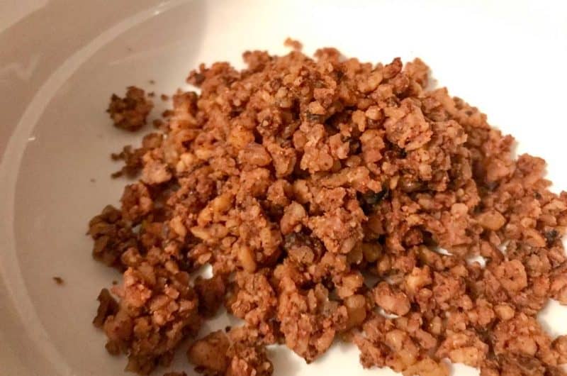 Burger Style Vegan Taco "Beef"